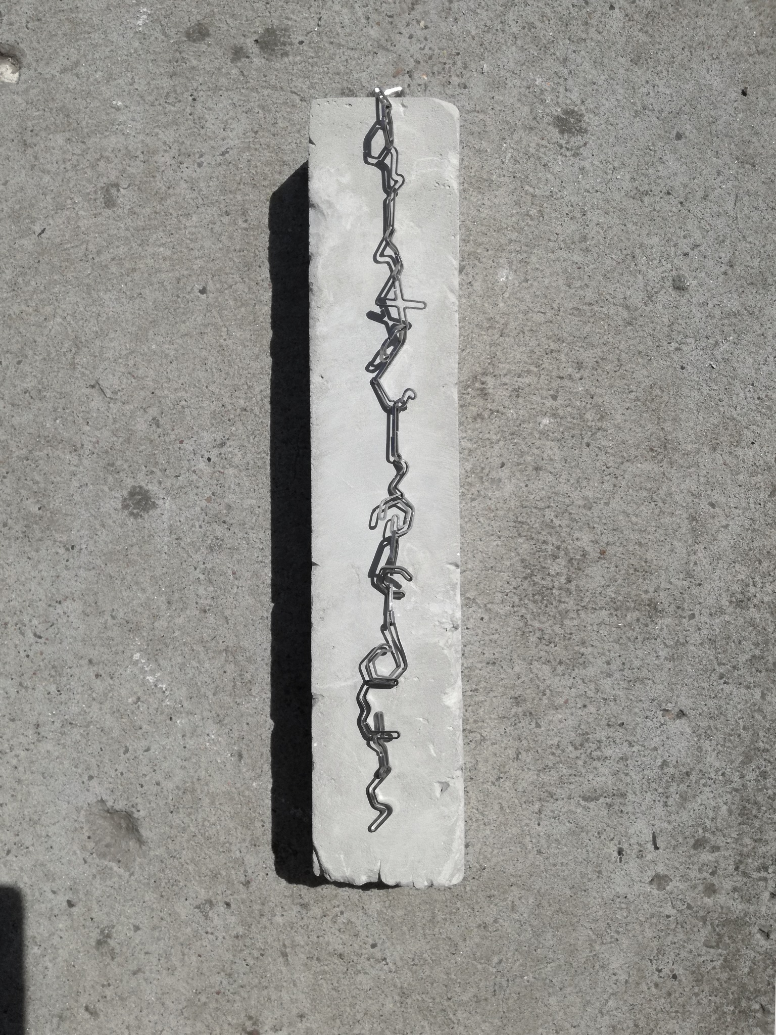 A longer composition built from linked silver modules