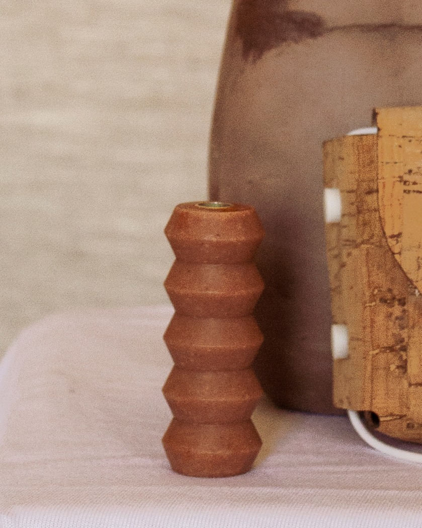 Ribbed form — soap with its jewelry element