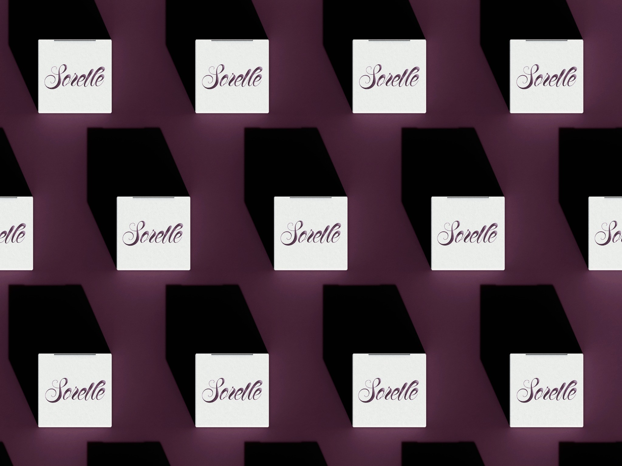 Repeating arrangement of Sorelle boxes